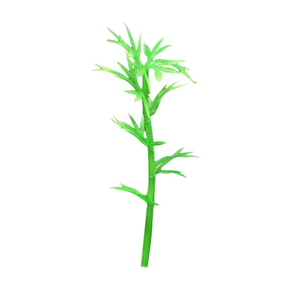 QIDESHIP 6cm Miniature Bamboo Figurine, Plastic Artificial Plant for Garden Terrarium Fairy Garden Decor, Realistic Green Faux Bamboo Ornament for Zen Garden Dollhouse, Assorted Heights