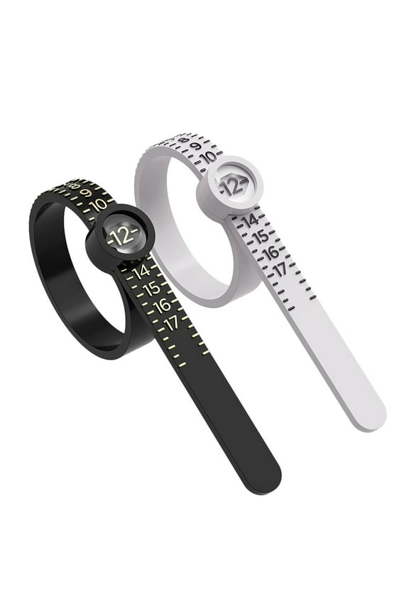 Measuring Ruler, Ring Measuring Ruler, 2Pc Ring Sizer Measuring Tool Reusable Finger Size Gauge Jewelry Sizing Tool 1 17 Usa Rings Size