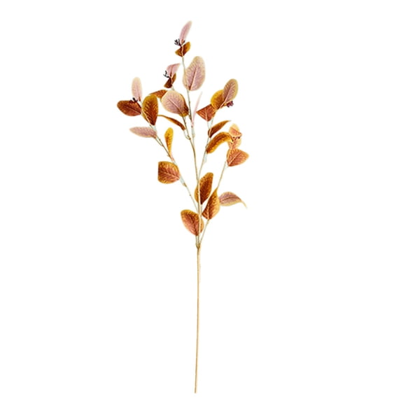 QIDESHIP Mediterranean Style Artificial Eucalyptus Branches, 1-Piece with Leaves Silk Flowers for Home Decor, Wedding Bouquets, Table Centerpieces & Vase Arrangements