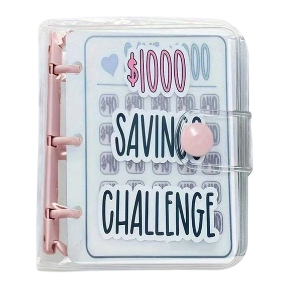 QIDESHIP Money Saving Binder, Savings Book, Saving Envelopes Saving Challenge Book Portable Making It Convenient for Saving and Budgeting Anytime Anywhere