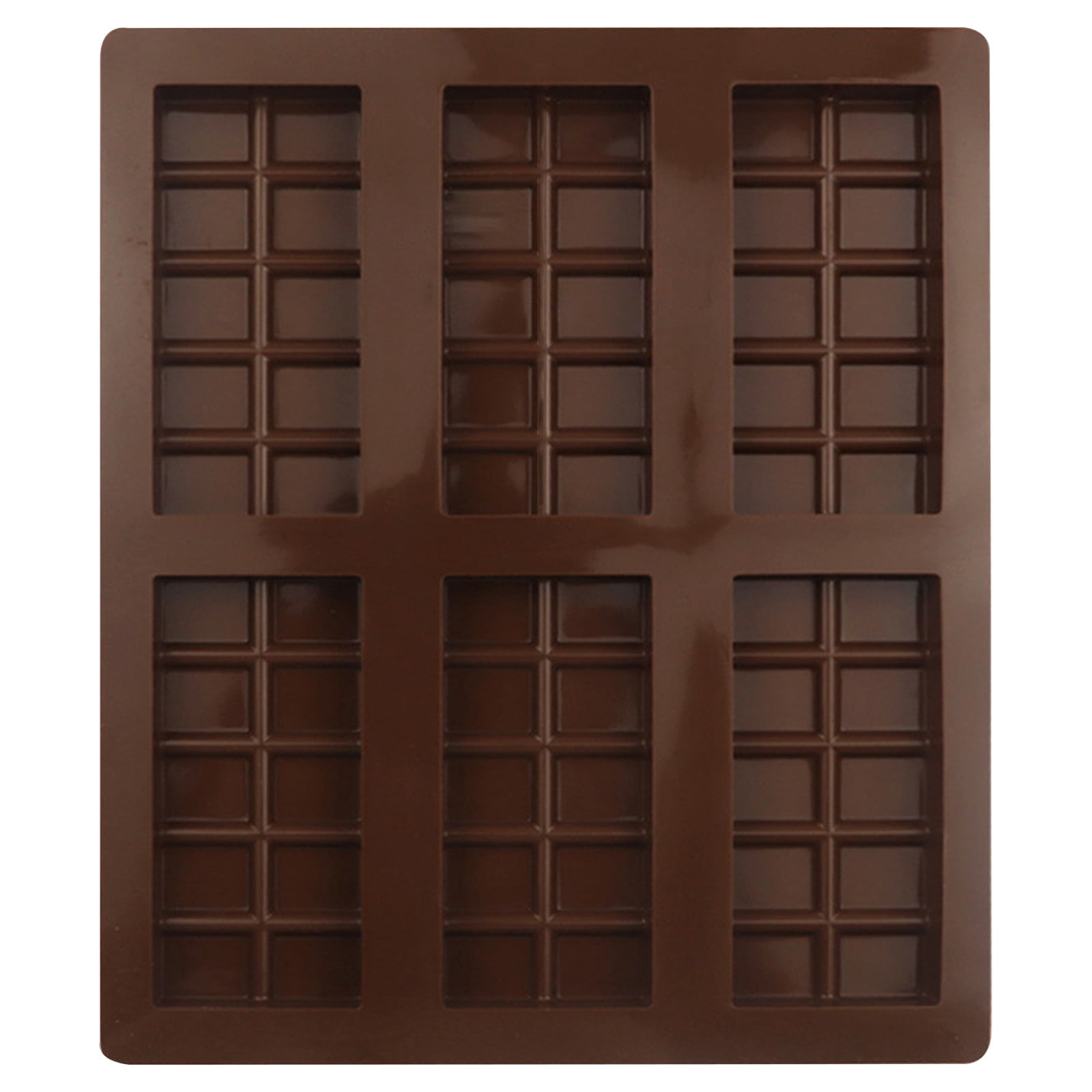 QIDESHIP Silicone Chocolate Mold, Candy Making Baking Tray, Food-Grade Non-Stick 15-Cavity Bar Mould, Easy Release -40F to 450F, Dishwasher Safe for Homemade Chocolates, Soap, Jelly & Ice Cubes