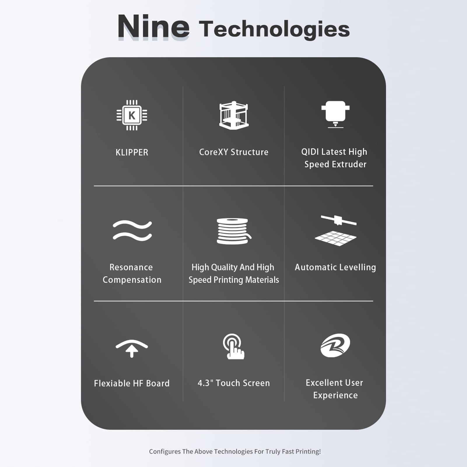 QIDI TECH QIDI 3D Printer XSmart 3 Desktop FDM Fast Printing Machine