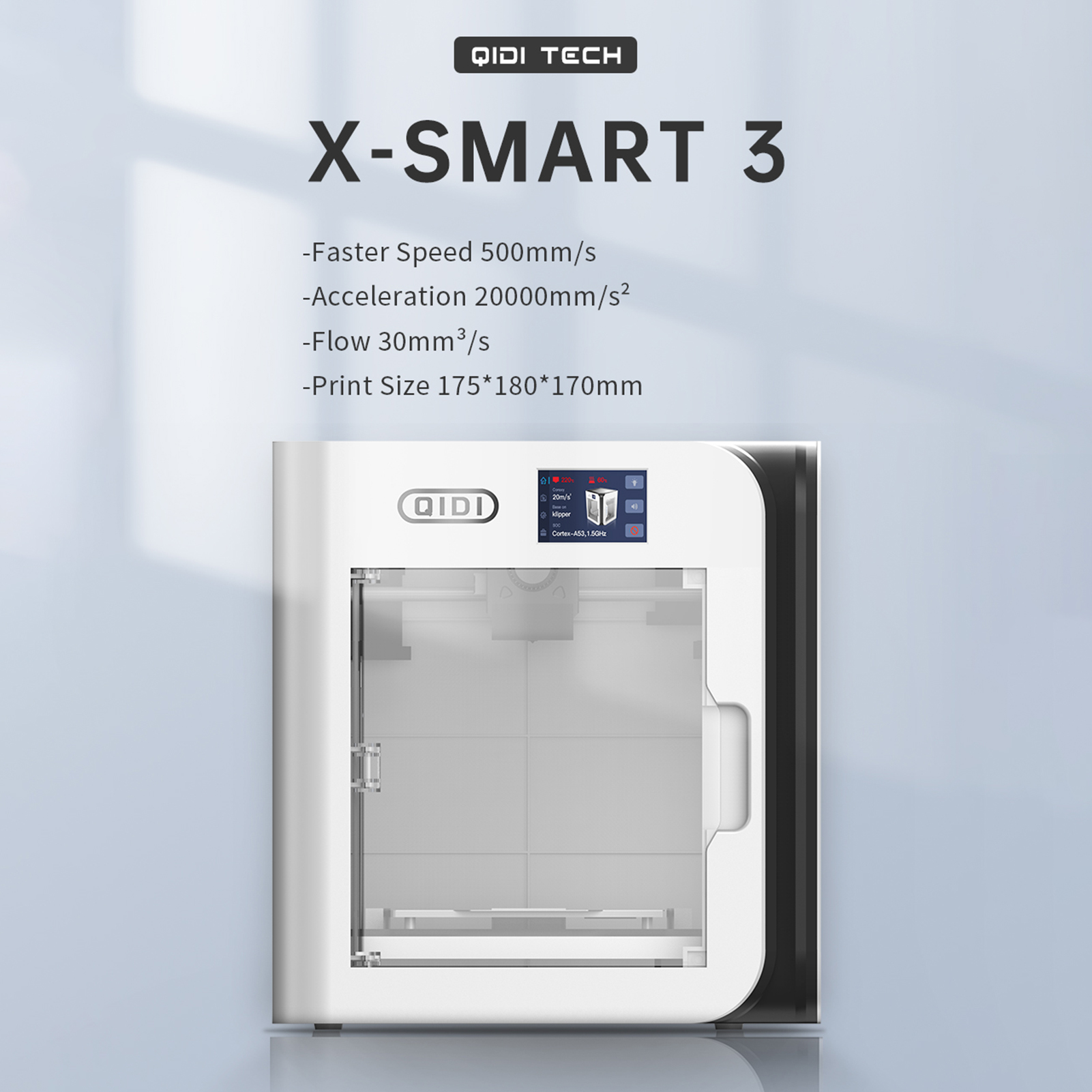 QIDI TECH QIDI 3D Printer XSmart 3 Desktop FDM Fast Printing Machine
