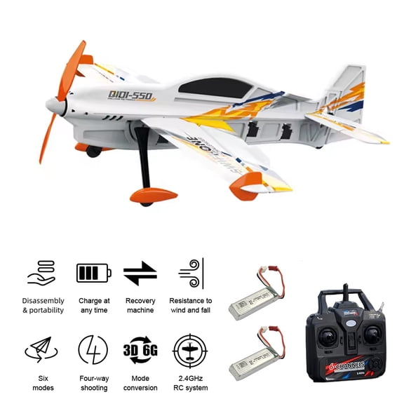 QIDI550 4CH RC Plane 3D Stunt Brushless Motor Remote Control Aircraft Fixed Wing Helicopter Airplane Rc Glider Toys for Adutls