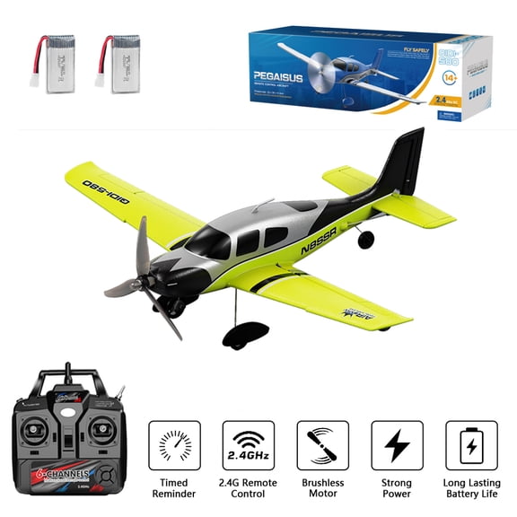 QIDI580 Stunt RC Glider Plane 4CH 2.4G Remote Control Brushless Aircraft EPP Foam Fixed Wing Airplane Model Toys for Children