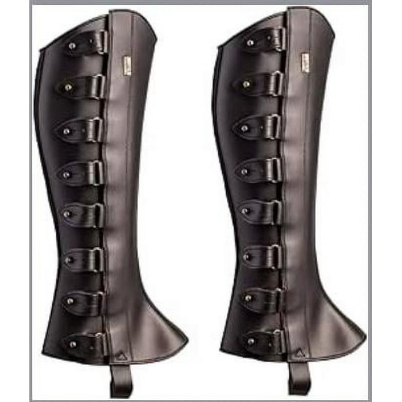 QIDITONG 1 Pair Adjustable Medieval High Leg Boot Covers Renaissance Cosplay Footwear Cover Historical Leg Gaiters Steampunk Pirate Costume Accessories