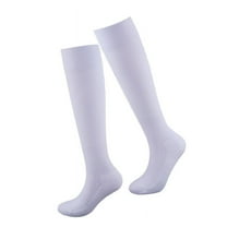 QIDITONG 1 Pair Long Fencing Breathable Socks For Men Women Comfortable Thick White Knee High Socks For Soccer Softball Football