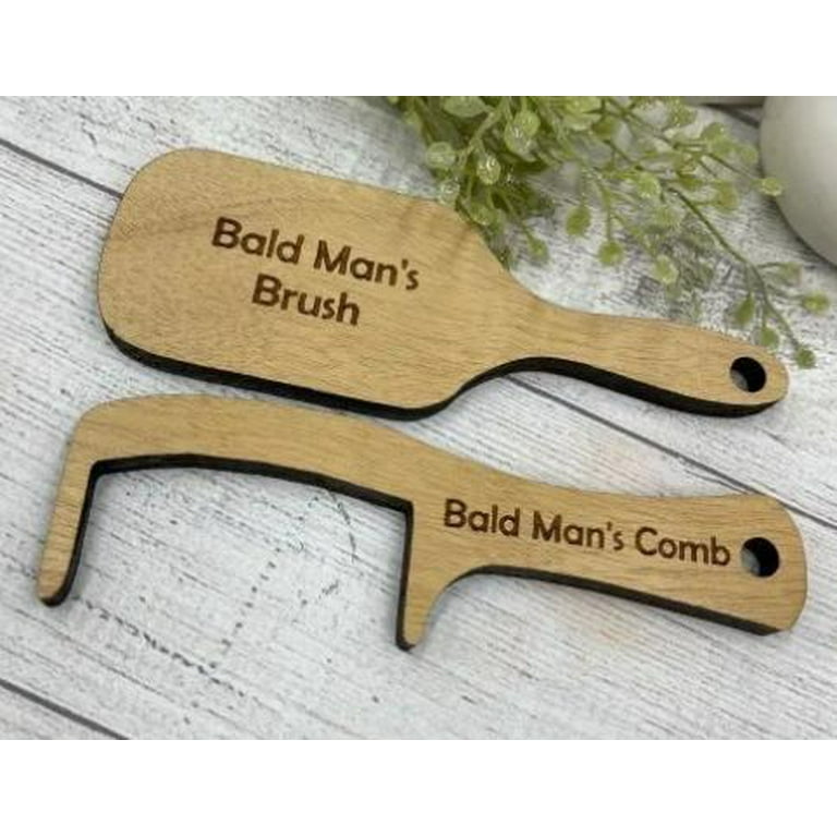QIDITONG 1 Set Bald Man Comb And Brush Funny Hair Comb For Bald