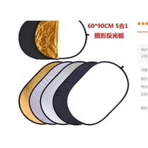 QIDITONG 1 Set Collapsible Light Reflector Panel Photography Reflector Five-In-One Outdoor Photo Reflector Studio Lighting Accessory