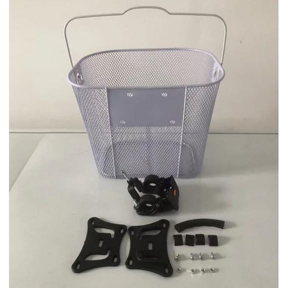 QIDITONG 1 Set Large Capacity Quick Release Iron Mesh Mountain Bike Basket Easy to Install and Remove Mountain Bike Basket Iron Wire Basket