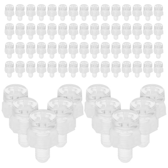 QIDITONG 100Pcs Clear Acrylic Corner Fastener Kit with M3x6 Triangle Code Screws and M3x2.4 Nuts for Three-Sided Fixation in Transparent Nuts and Bolts Assortment