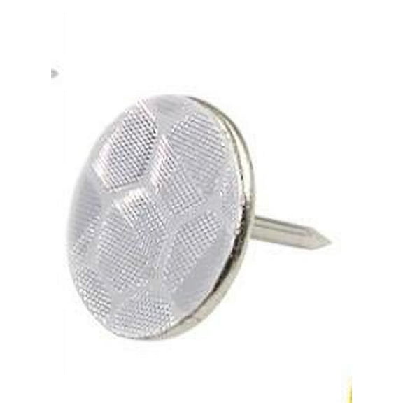 QIDITONG 100pcs Reflective Tacks Trail Marking Tacks Hunting Markers Metal Thumb Tacks Reflective Trail Markers Tree Reflectors Push Pins