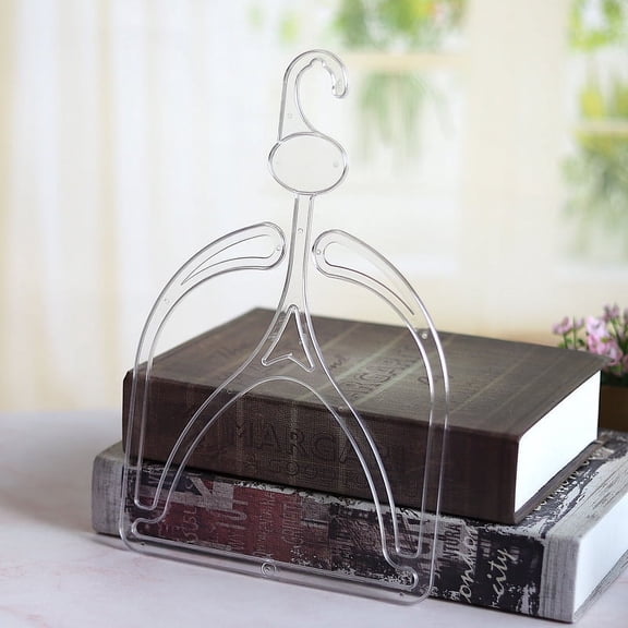 QIDITONG 10Pcs Hat Rack Hangers Clear Plastic Hat Storage Rack Hat Organizer Display Hanger for Winter Beanie Hat Baseball Caps Scarves Belt Ties Towels Handbags Clothes