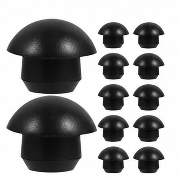 15pcs Floor Jack Oil Filler Plugs Black Rubber Hydraulic Bung Pressure Rod Replacement for Reservoir Horizontal Jack