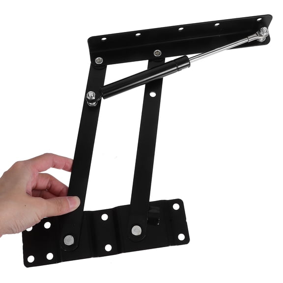 QIDITONG 2-Pack Folding Lift Table Hardware with Gas Hydraulic Hinge, Lifting Frame, Spring Hinge Bracket for Coffee & Tea Table Furniture