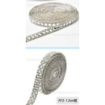 QIDITONG 2 Rolls Self Adhesive Rhinestone Ribbon Glitter Tape Rhinestone Tape For Crafts Sparkling Rhinestone Strips For Clothing Diy Projects