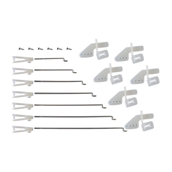 20 Sets RC Pushrod Connector Linkage Stopper Control Horns Parts for RC Plane Airplane Boat Replacement