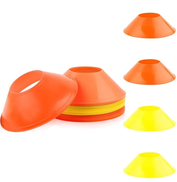 Cone Plastique, 20 Pièces Cônes Entraînement Coloré, Cônes De