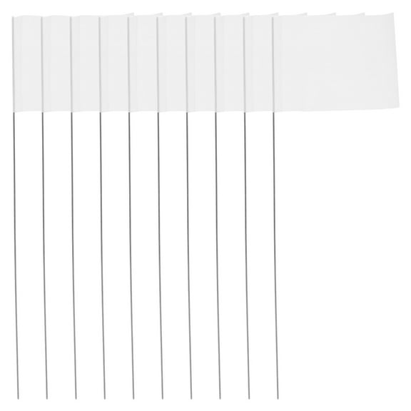 RENACLIPY QIDITONG 25pcs Rectangular Marking Flags for Construction Sites, Gardens, Yards, Outdoor Use, and Bright