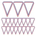 thumbnail image 1 of QIDITONG 25pcs Medal Ribbons Award Neck Ribbons Medal Lanyards Award Participation Ribbons Striped Medal Lanyards With Snap Clips For Competitions Sports Meeting Sport Party, 1 of 5