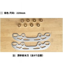 QIDITONG 2pcs Ice Blades Stainless Steel Ice Skates Replacement Blades Free Skates Drifting Skates Parts For Roller Skates Ice Hockey Blades For Skating Ice Skates Accessories