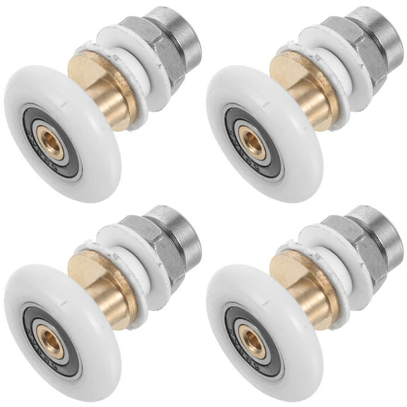 QIDITONG 2pcs Shower Door Rollers Wheels Bathroom Glass Door Replacement Part Smooth Sliding Shower Door Roller Easy Installation