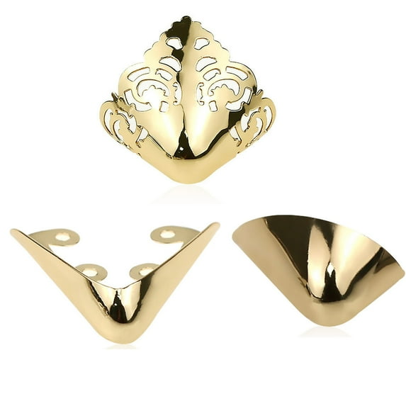 QIDITONG 3 Pairs High Heel Toe Caps Metal Shoe Tip Protector Anti Kick Pointed Toe Covers For High Heels And Dress Shoes