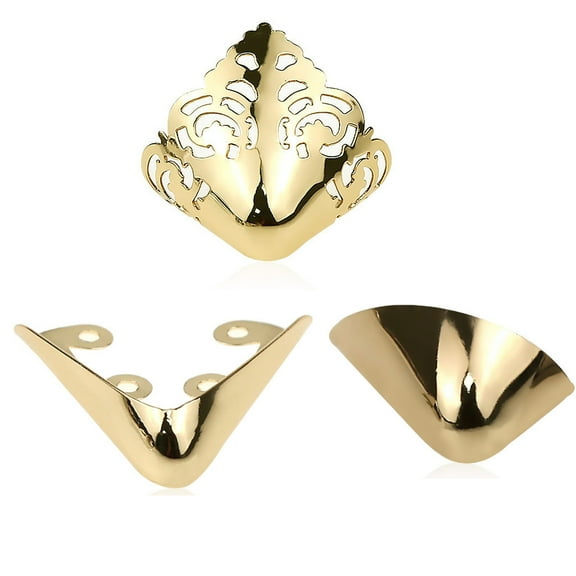 QIDITONG 3 Pairs High Heel Toe Caps Metal Shoe Tip Protector Anti Kick Pointed Toe Covers For High Heels And Dress Shoes