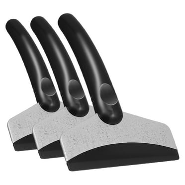 QIDITONG 3PCS Car Ice Scraper Snow Removal Tool Heavy Duty Stainless Steel Snow Scraper Car Windshield Scraper Winter Car Essentials for Snow and Ice Removal