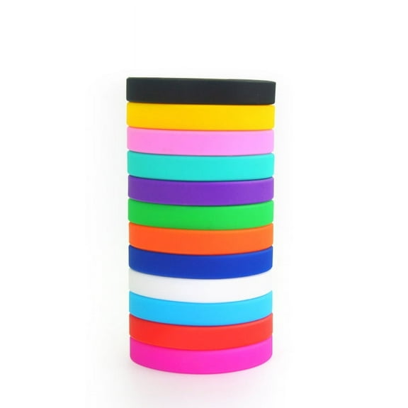 QIDITONG 3pcs Silicone Wristbands For Men And Women Stretchable Sports Bracelets For Parties Events And Daily Wear Stretch Bracelets For Presents And Decorations