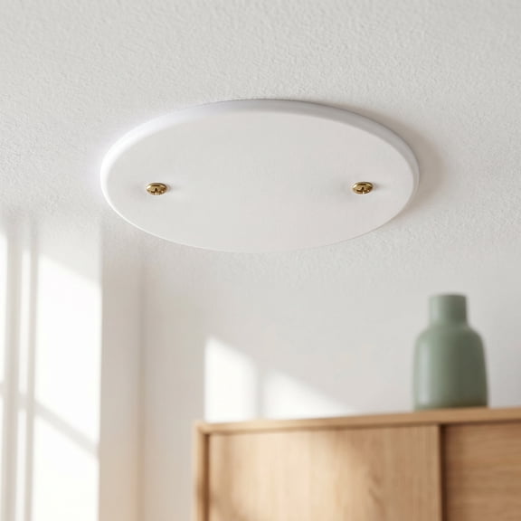 QIDITONG 4pcs Ceiling Hole Covers Round Covering Plates Circular Ceiling Blank Up Covers Flat Blank Plate Round Electrical Box Covers
