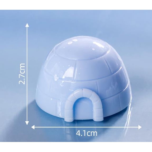 QIDITONG 4pcs Resin Ice House Sculptures Unique Landscape Decorations Exquisite Mini Ornaments Landscape Ice House Figurines
