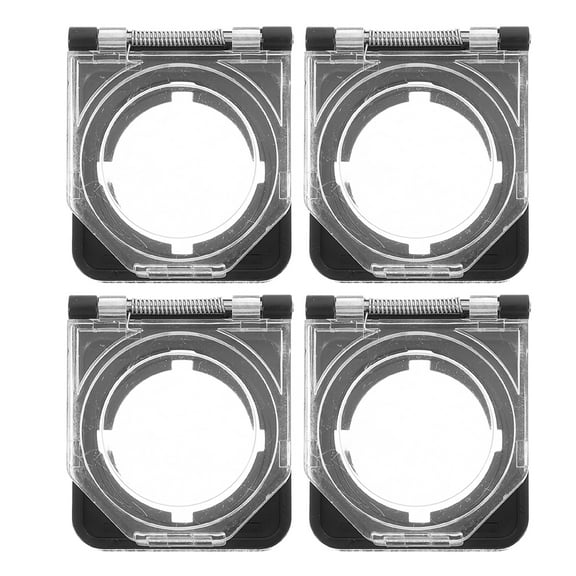 QIDITONG 4pcs Waterproof Button Cover Power Button Switch Protective Cover Safety Push Button Cap For Car Engine Start Starter Button Cover