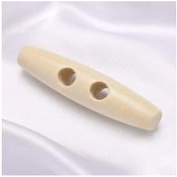 QIDITONG 50pcs Craft Wooden Toggle Buttons For Sweaters And Coats Two Holes Sewing Buttons For Diy Clothing Projects Sweater Buttons Wooden Buttons Bulk