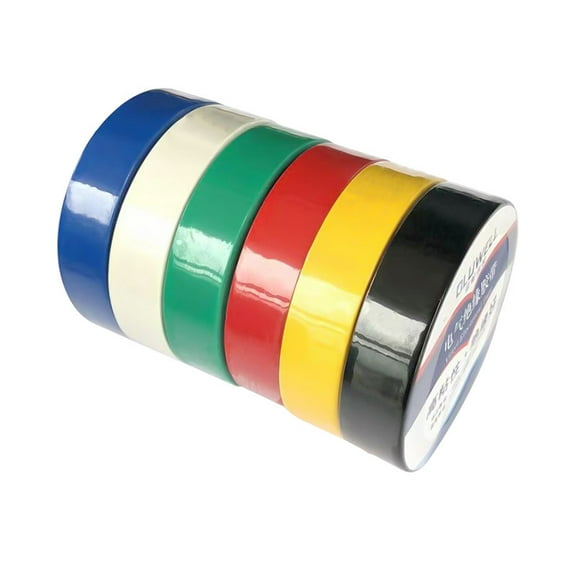 QIDITONG 6 Rolls Electrical Insulation Tape For Electricians And Automotive Wire Harness Anti-Flame Adhesive Tape For Home Improvement And Outdoor Use