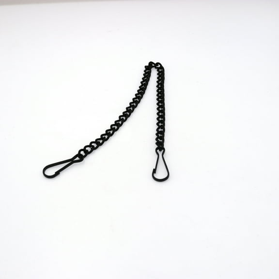 QIDITONG 6pcs Glass Window Hanging Chains Picture Hanging Chains For Door Signs And Fire Safety Indicators Heavy Duty Metal Chains For Hanging For Indoor And Outdoor Use Black