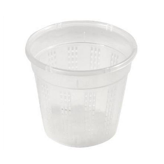 QIDITONG 8 Pcs Orchid Pots Clear Plastic Plants Pots With Drainage Holes Transparent Flower Pot Slotted Orchid Planter With Saucer Included