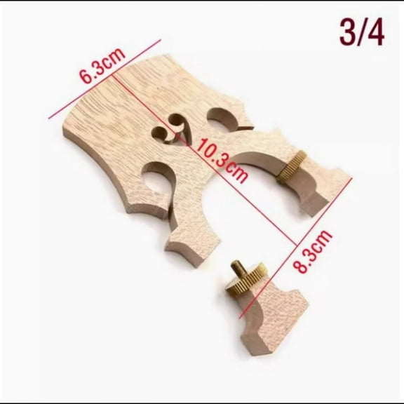 QIDITONG Adjustable Maple Wood Cello Bridge For European 3/4 Cello Low And Tall Bridge Options Instrument