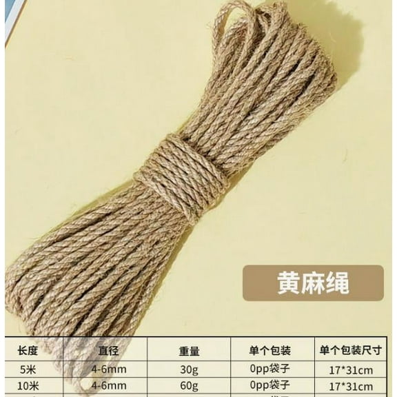QIDITONG Diy Cat Tree Natural Sisal Rope Scratching Post Cat Climbing Tower Rope Cat Tree Rope Twine For Home Decor Cats Scratching