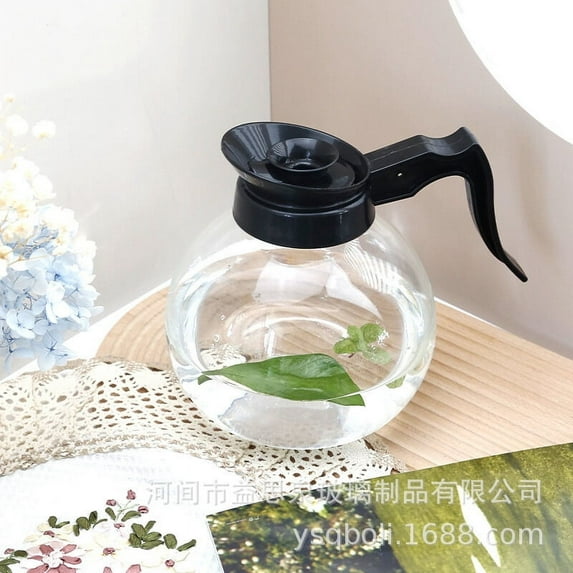 QIDITONG Glass Percolator Coffee Pot with Heat Resistant Handle for Stove Top for Brewing Coffee Tea More Elegant Design for kitchen Kitchen Decor