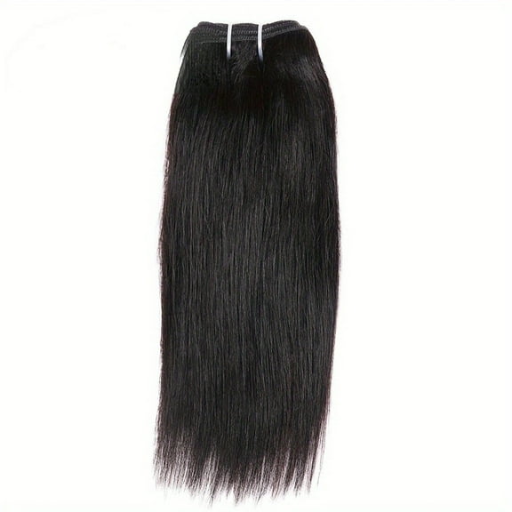 QIDITONG Hair Bundle Long Straight Black Wig Women Human Hair Extension Human Hair Bundle Straight Bundle Straight Wig Bundle Synthetic Hair Piece