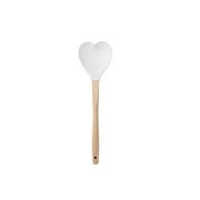 QIDITONG Heart-Shaped Silicone Serving Spoon and Nonstick Turner Spatula Flexible Kitchen Utensil for Cooking, Stirring, Mixing, Baking, Serving