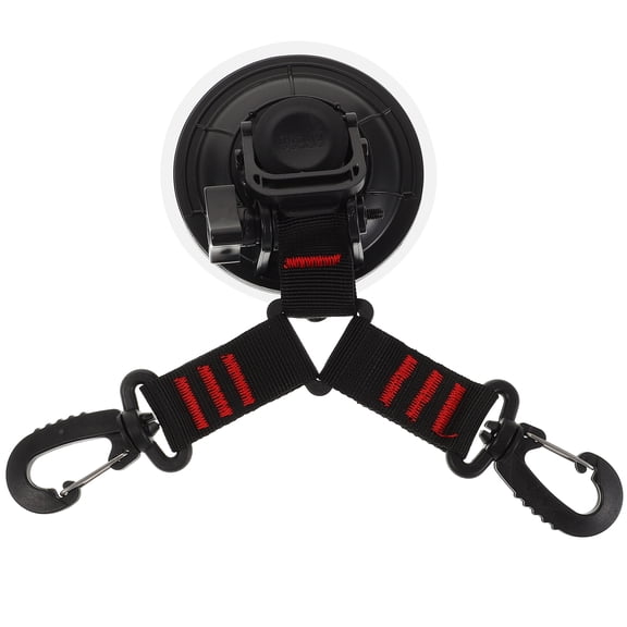 QIDITONG Heavy Duty Suction Cup Anchor With Double Heads Hooks Multipurpose Suction Cup Hooks Tie Down Anchor Hook For Camping Trap Car Awning Home