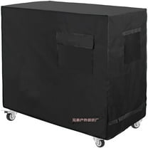 QIDITONG Heavy Duty Waterproof Rolling Cooler Cart Cover For Outdoor Patio Use Protective Cover For Cooler Carts 420d Oxford Fabric Patio Cooler Cart Cover