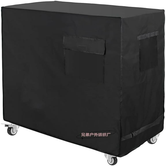 QIDITONG Heavy Duty Waterproof Rolling Cooler Cart Cover For Outdoor Patio Use Protective Cover For Cooler Carts 420d Oxford Fabric Patio Cooler Cart Cover