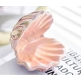 thumbnail image 1 of HEMOTON Elegant Ceramic Jewelry Tray with Seashell Texture Pink Storage Dish for Rings Earrings and, 1 of 5
