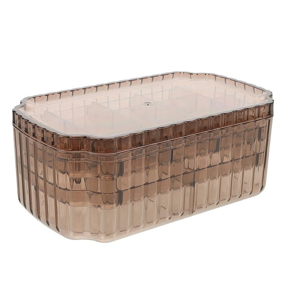 QIDITONG Small Jewelry Box Layered Jewelry Organizer Box For Earrings Rings Necklaces Bracelets Jewelry Box Jewelry Storage Earring Holder Organizer Box