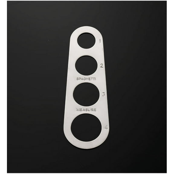 QIDITONG Stainless Steel Spaghetti Measuring Tool With 4 Holes Precise Pasta Portion Control Gadget For Home And Professional Chefs