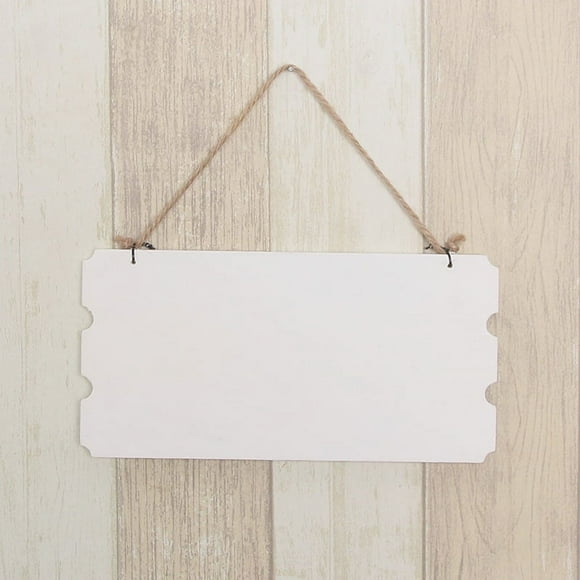 QIDITONG Unfinished Wood Sign Blank Hanging Wooden Plaque Diy Signboard Craft Project Doorplate Tags For Painting Writing Decor
