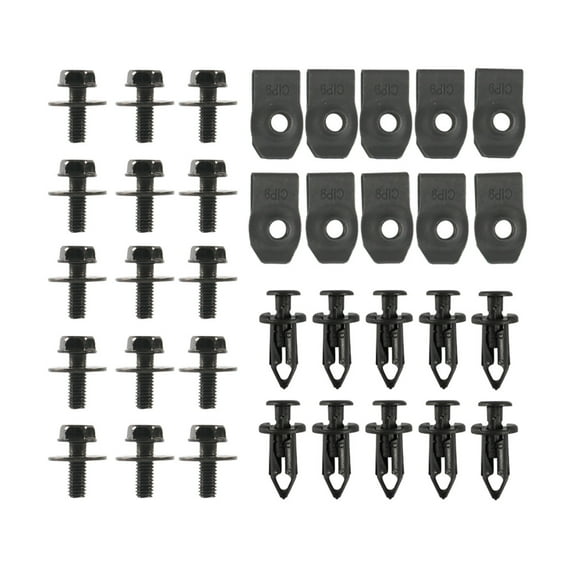 QIDITONG Universal Engine Splash Shield Guard Body Bolts Screws Bumper Clips Extruded U-Nuts Kit for Automotive Hardware Car Parts